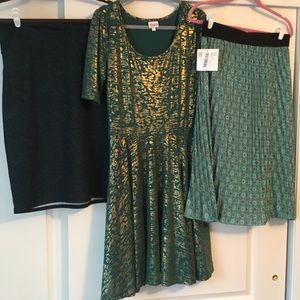 GREEN WOTH ENVY LuLaRoe bundle XL/L